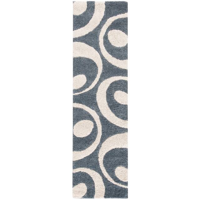 SAFAVIEH Florida Shag Jayati Abstract 1.2-inch Thick Rug