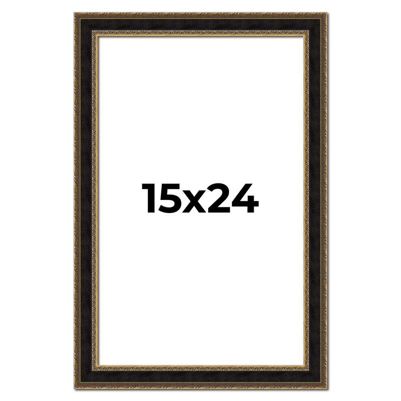 15x24 Frame Gold Antique Vintage Sold Wood Picture Frame | 1.75 Inch