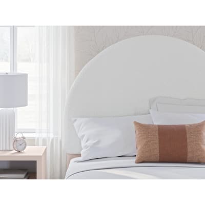 Signature Design by Ashley Wistenpine Cream Full Upholstered Panel Headboard
