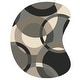 preview thumbnail 81 of 97, Mayflower Handmade Modern Circles Wool Area Rug Grey - 6' x 9' Kidney - Runner/Rectangle