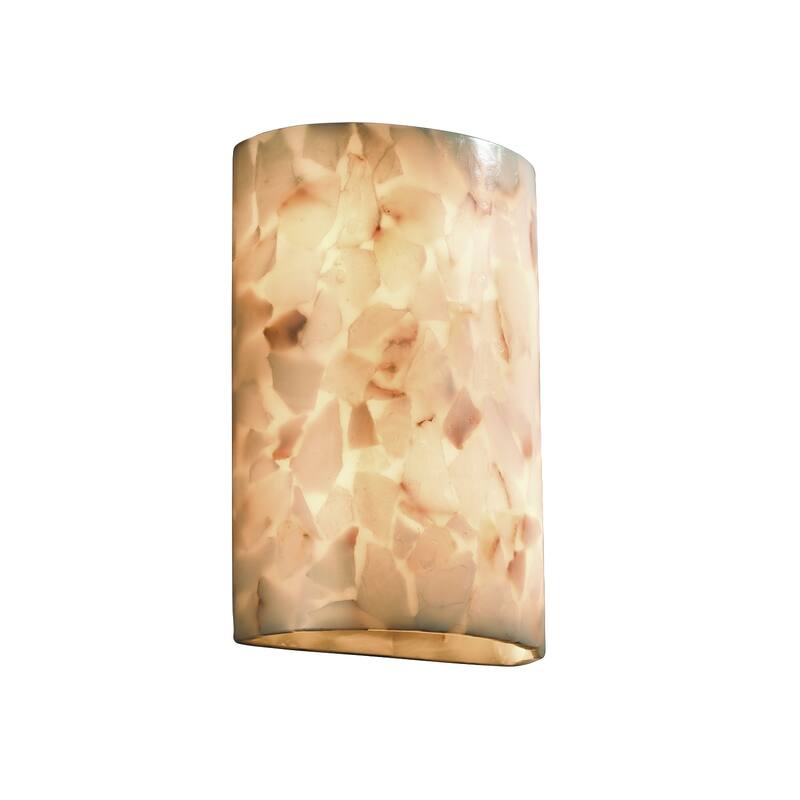 Justice Design Alabaster Rocks 2-light ADA Large (No Metal) Wall Sconce