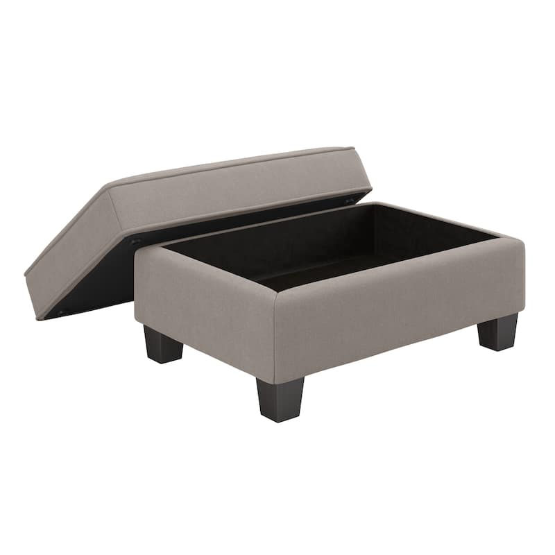 Bush Furniture Stockton Large Upholstered Storage Ottoman