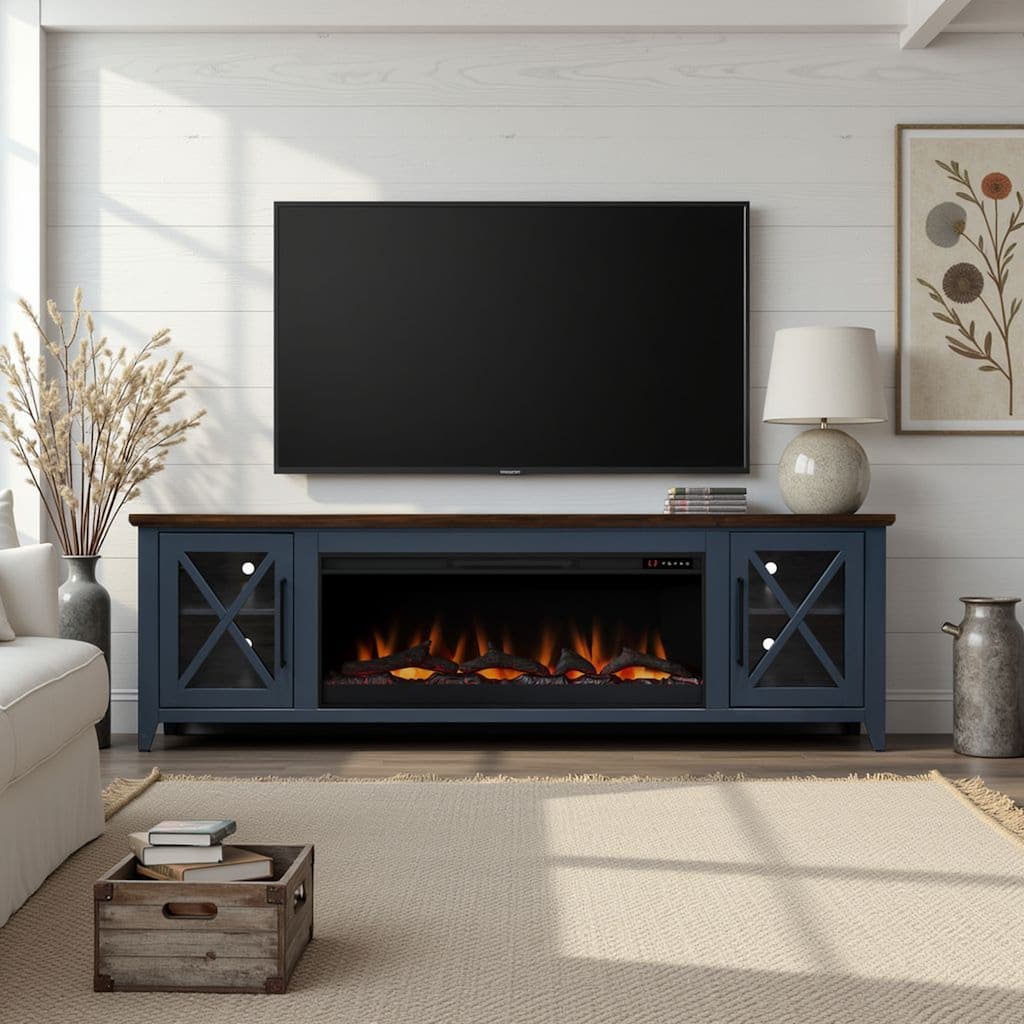 Ithaca 83" Fireplace TV Stand for TVs up to 100"