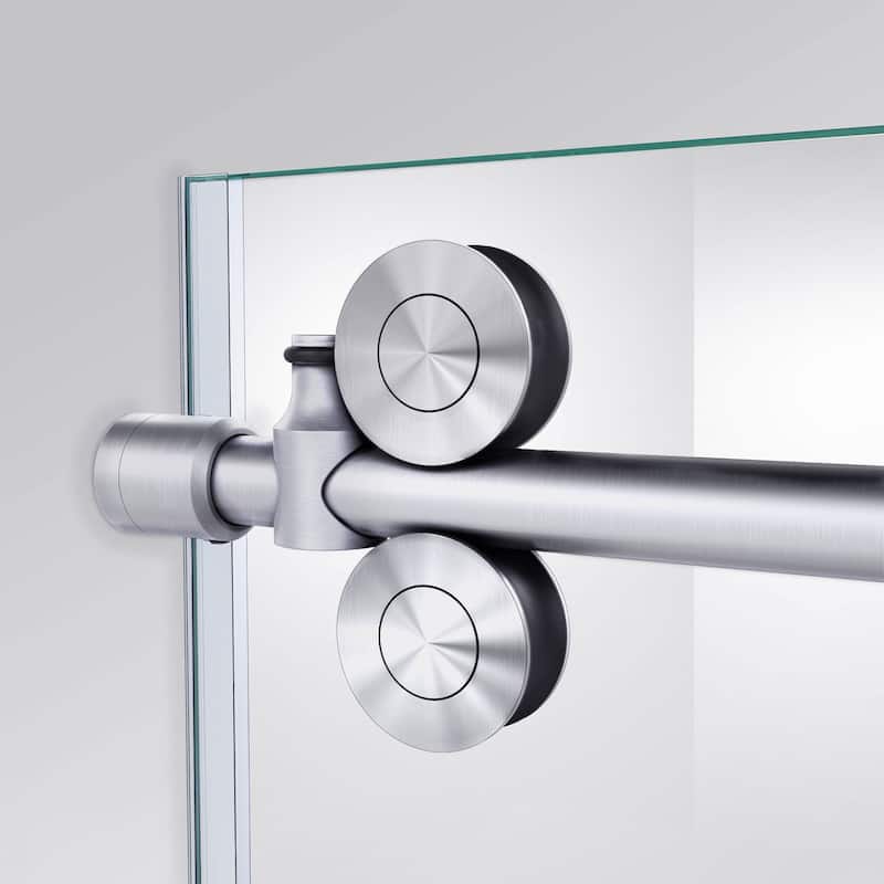 DreamLine Enigma-XO 44-48 in. W x 76 in. H Fully Frameless Sliding Shower Door - 44" - 48" W