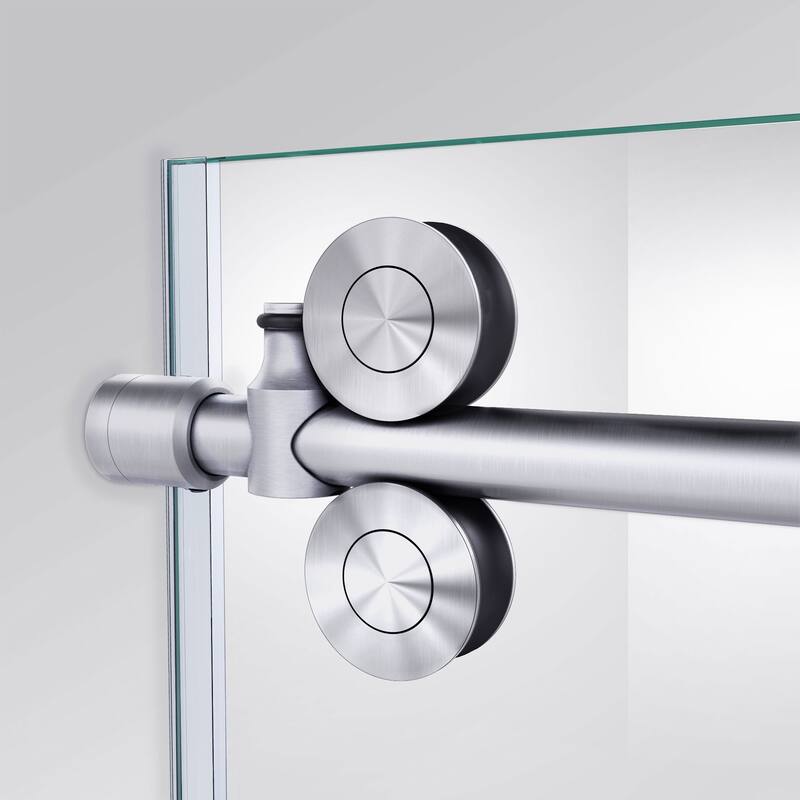 DreamLine Enigma-XO 68-72 in. W x 76 in. H Fully Frameless Sliding Shower Door - 68" - 72" W