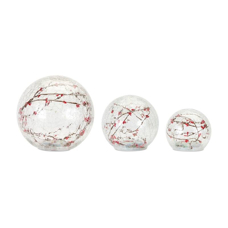 LED Holiday Globe (Set of 3) - N/A