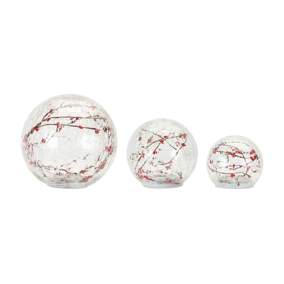 LED Holiday Globe (Set of 3) - N/A