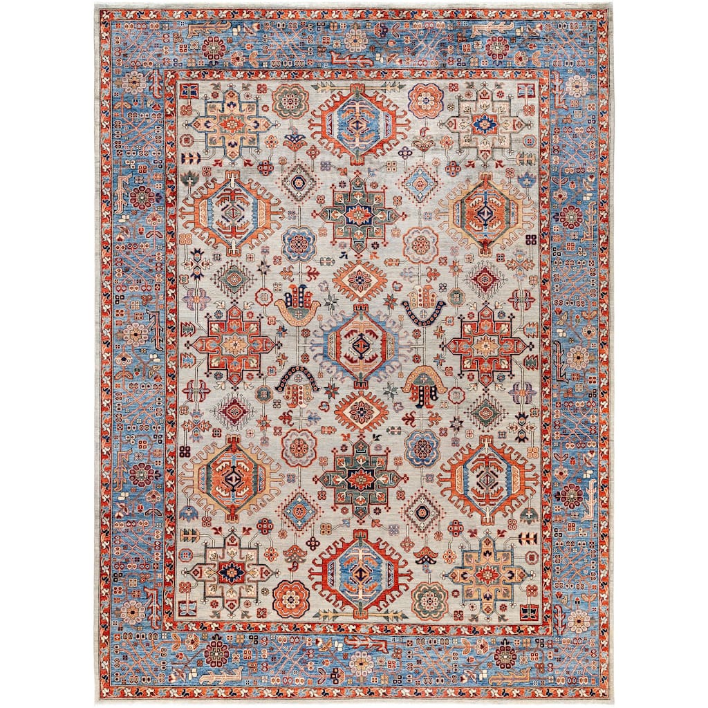 Serapi One-of-a-Kind Hand-Knotted Area Rug - Gray - 9' 1" x 11' 11"