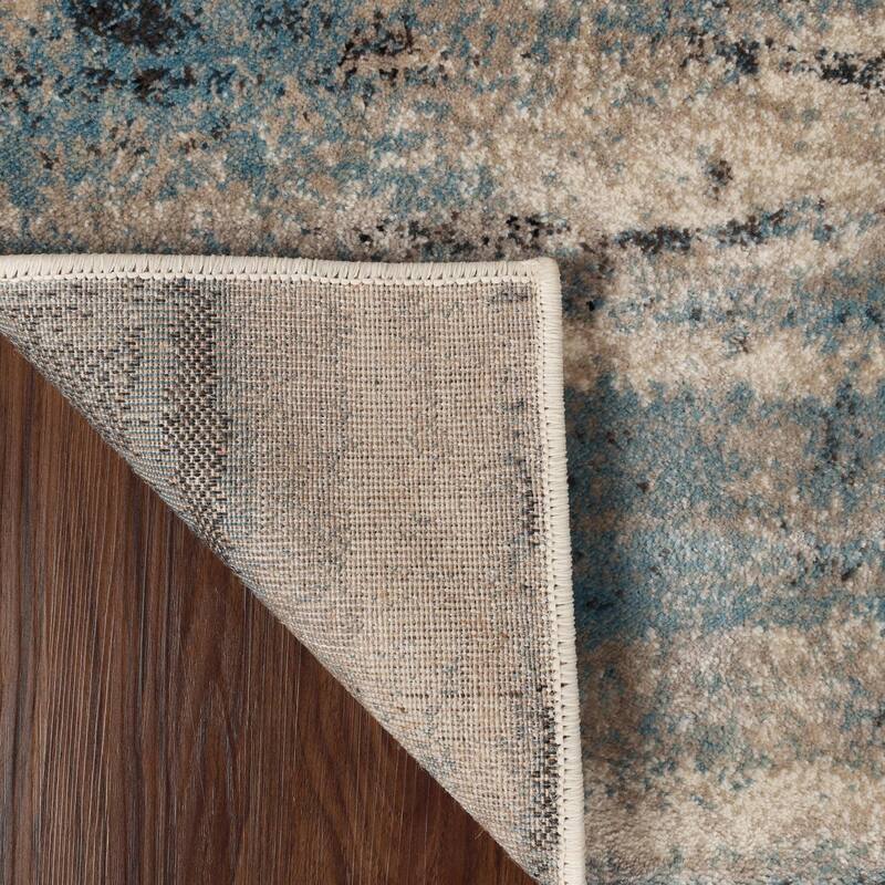 Modern Lines Abstract Striped Indoor Runner or Area Rug by Superior