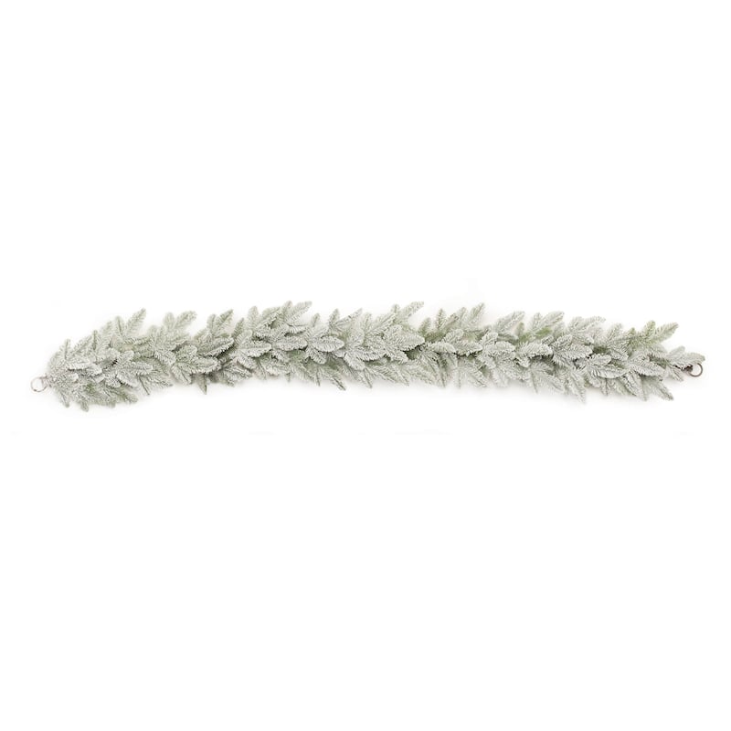 Flocked Pine Garland 6'L