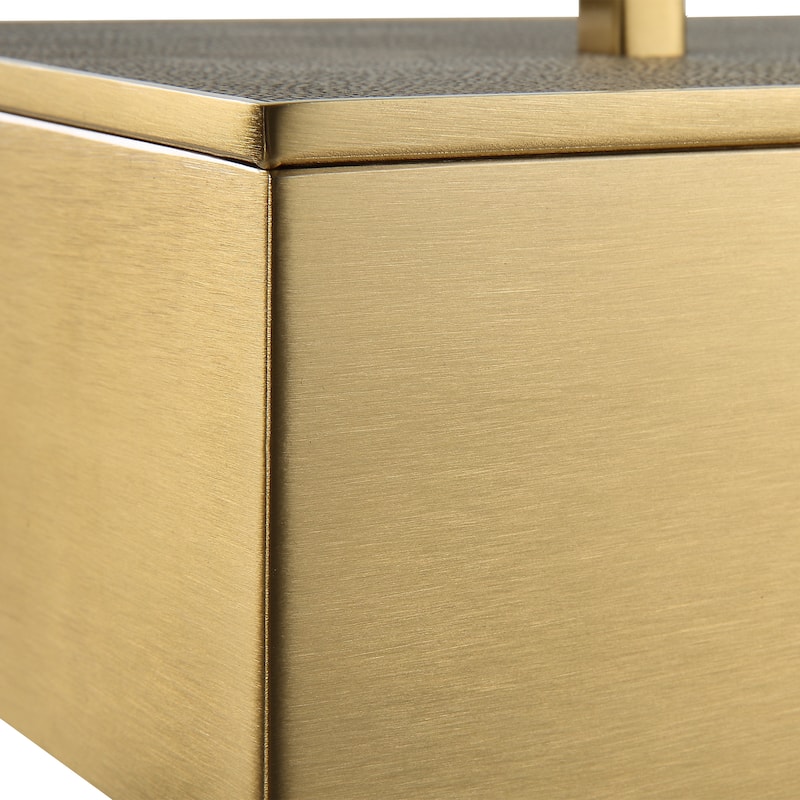 Uttermost Wessex Gray Box - 14"W x 4.75"H x 7"D