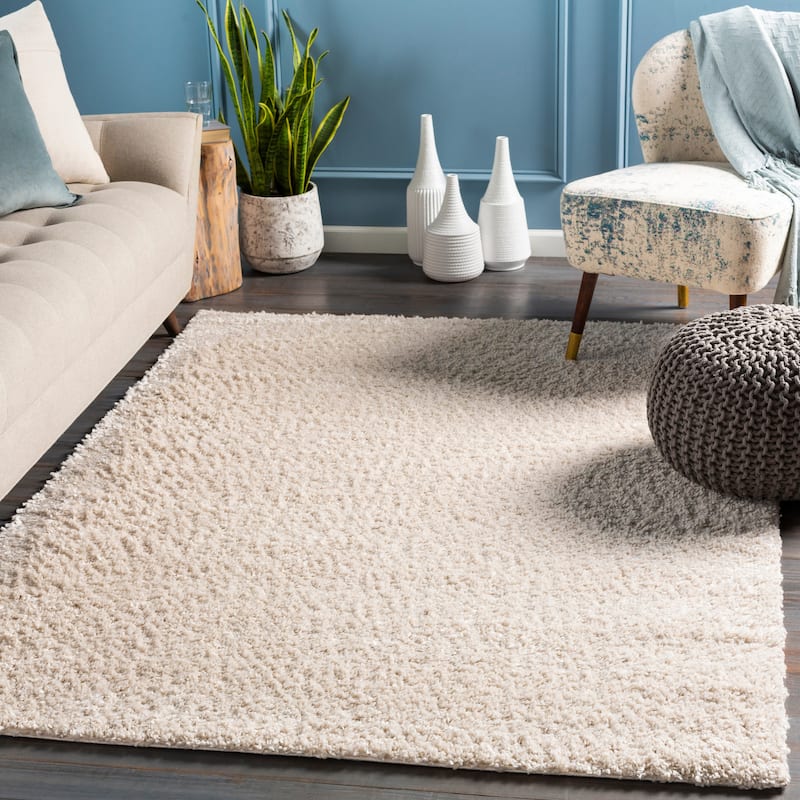 Livabliss Cassey Cozy Plush Shag Area Rug