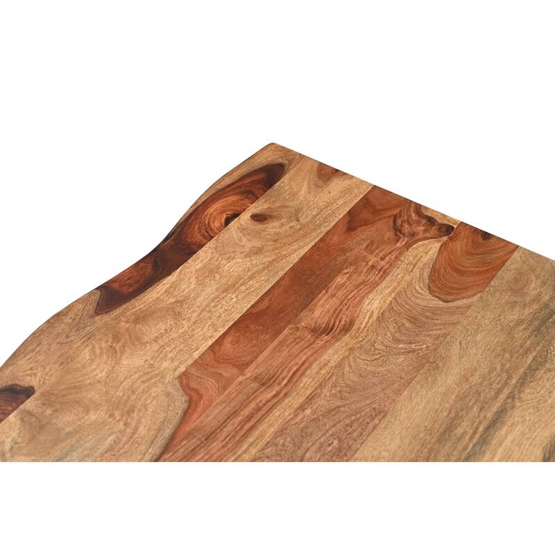 Avenue 2-piece Live Edge Solid Wood Living Room Table Set