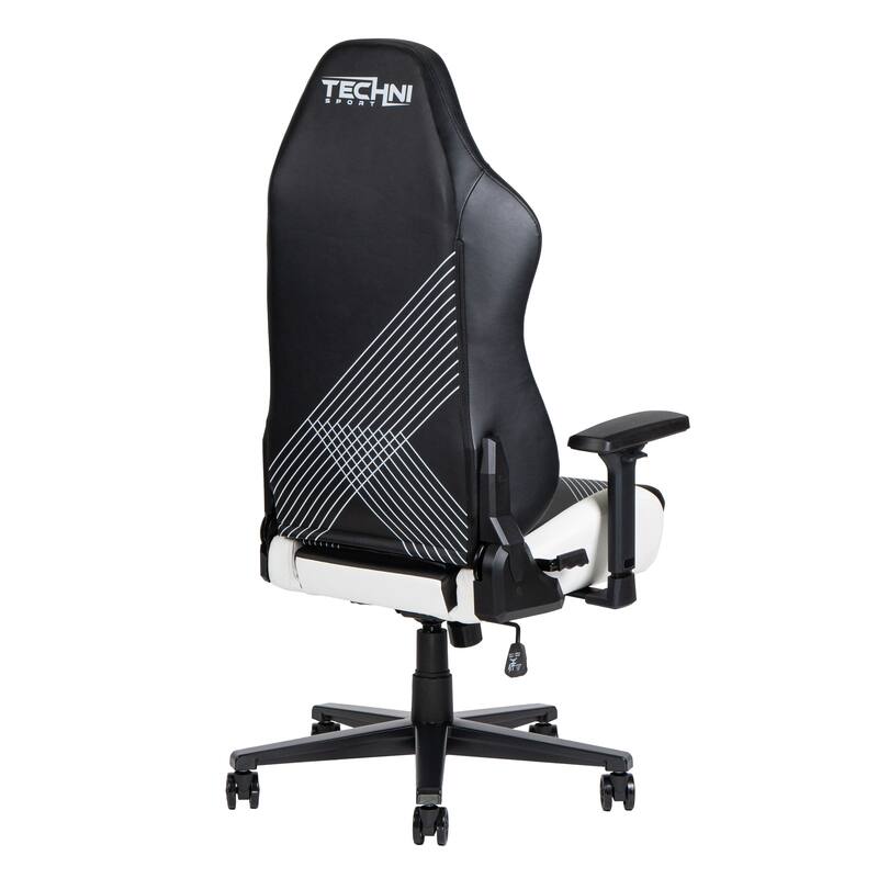 150°Reclining Mechanism Comfort Edge White Gaming Chair,Heavy Duty Steel Base