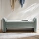 preview thumbnail 5 of 30, Elizabeth Modern Chenille Fabric Upholstered Bench with MInimal Assembly By HULALA HOME