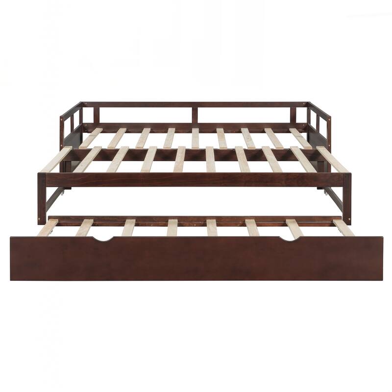 Wooden Daybed with Trundle