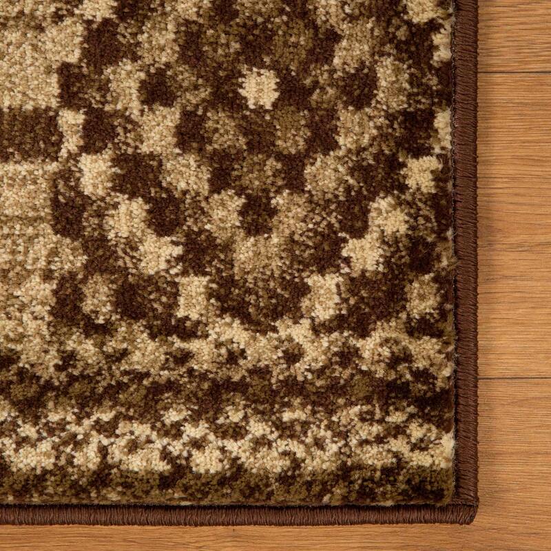 Superior Modern Block Patchwork Power-Loomed Indoor Area Rug