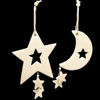 ivory colored christmas ornaments