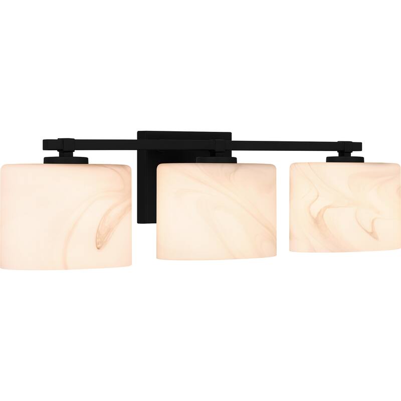 Mather 3-Light Matte Black Bath Light