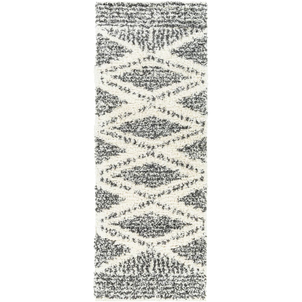 Livabliss Ghaya Moroccan Diamond Plush Area Rug