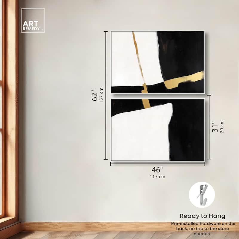 Urban Grid II Canvas Set of 2 by Art Remedy