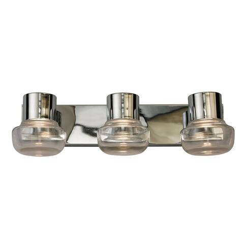 Belby 3-light LED Bath and Vanity Light with Clear Glass