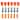 Small 2 Style Garden Silicone Thumb Knife Finger Cover Set, Orange 18Pcs