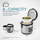 preview thumbnail 3 of 2, Aroma 8 Cup Digital Cool-Touch Rice Cooker and Food Steamer, Stainless