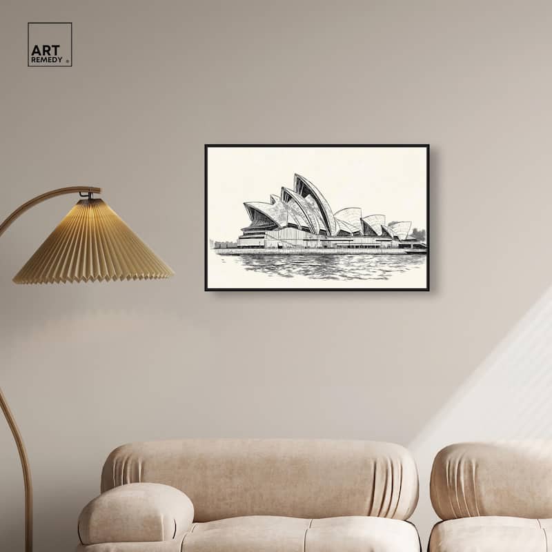 Sails of Sydney Canvas by Art Remedy