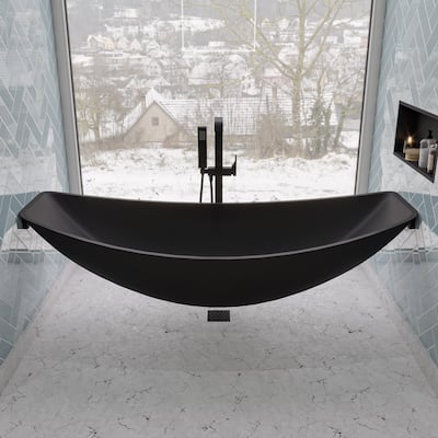 ALFI brand HammockTub1-BM 79" Acrylic Wall Mounted Hammock Tub