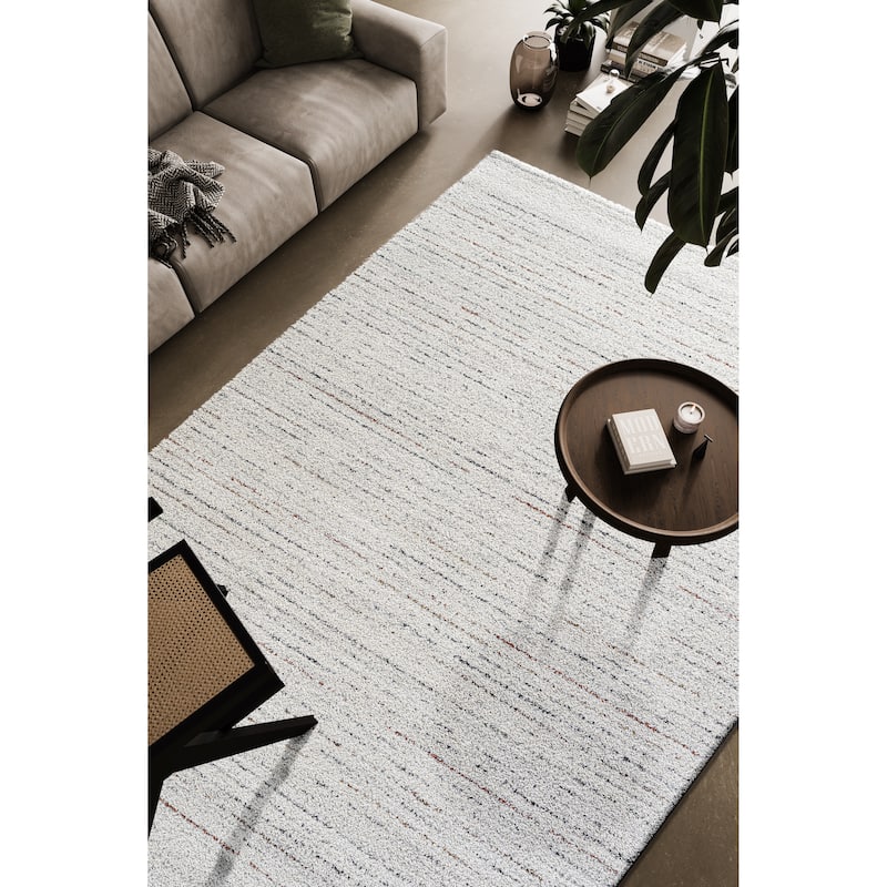 Lydia Ivory, Gold, Green, Rust, Gray and Charcoal Polypropylene Area Rug - 10' x 14'