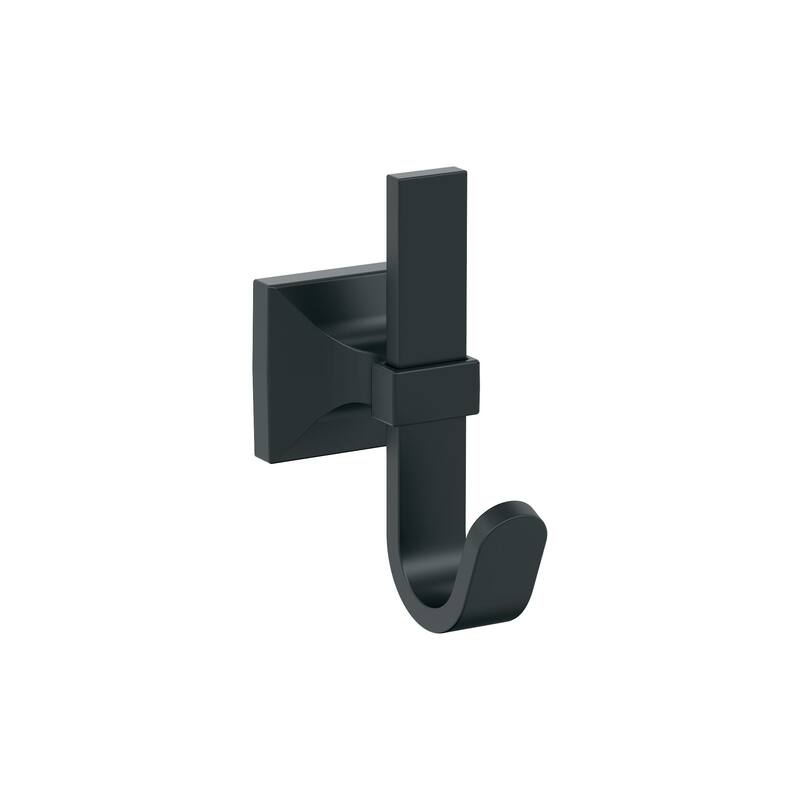 Amerock Burbank Single Prong Decorative Wall Hook - Matte Black