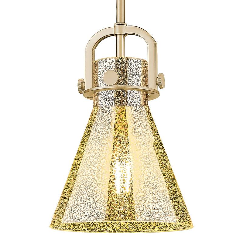 Innovations Lighting 410-1SS-G411-8ME Newton Cone 8" Wide Arched-Frame - Champagne Bronze