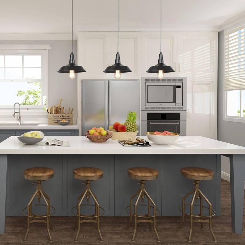 Farmhouse Industrial 1-Light Pendant Lights Pot Barn Lamps for Kitchen Island