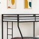 preview thumbnail 3 of 20, Furniture of America Ambell Modern Metal Low Profile Bunk Bed with Reversible Ladder
