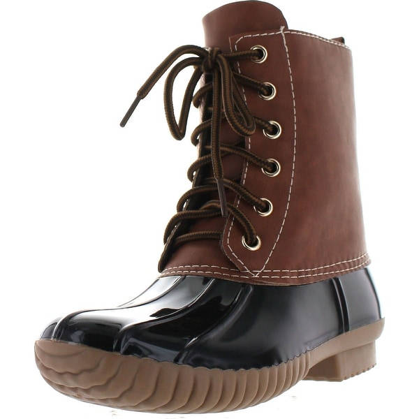 lace up duck boots womens