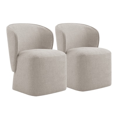 Kyle Morden Fabric Dining Room with Casters Wrap-round Back