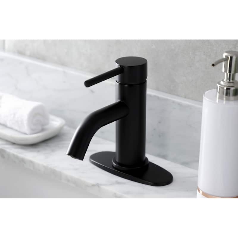 Kingston Brass Concord Single-Handle 1-Hole Deck Mount Bathroom Faucet with Push Pop-Up