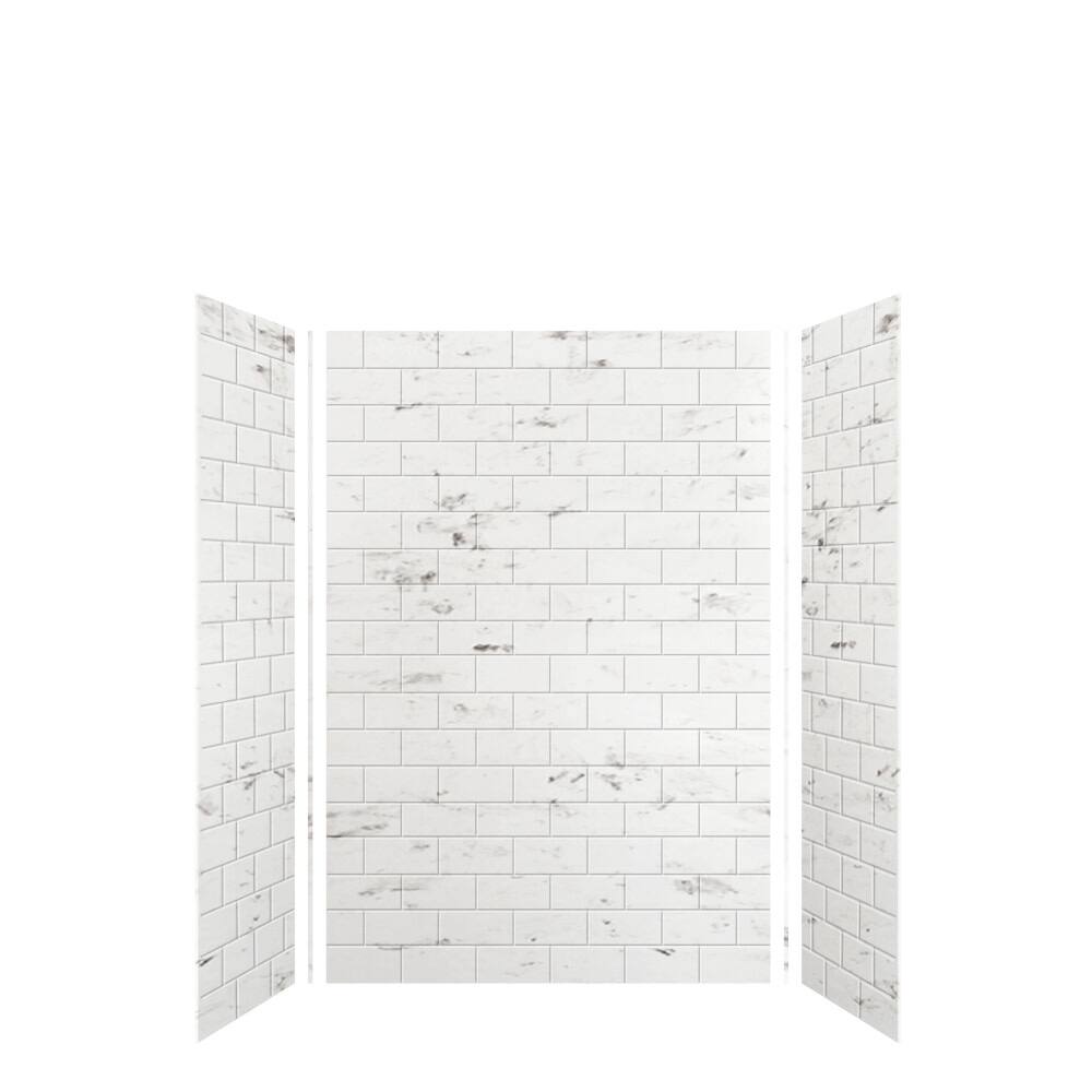 Transolid SWK483672 SaraMar 48" W x 36" D x 72" H Three Panel Shower