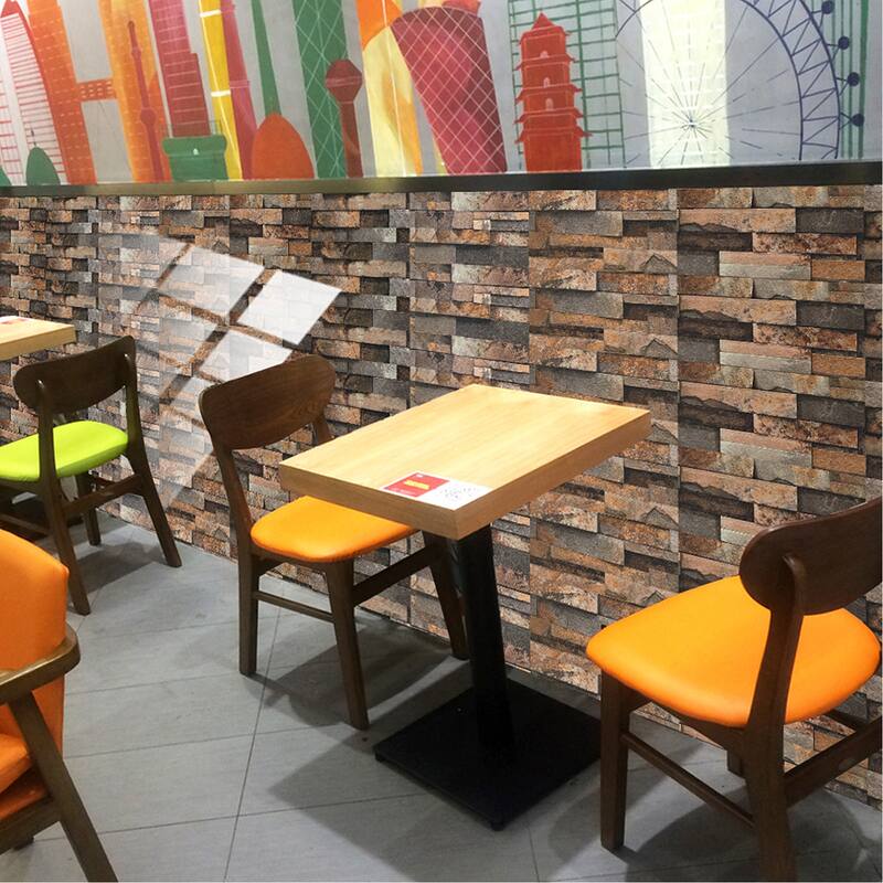 Self-Adhesive Wallpaper Brick Marble Pattern Wall Tile Sticker PVC