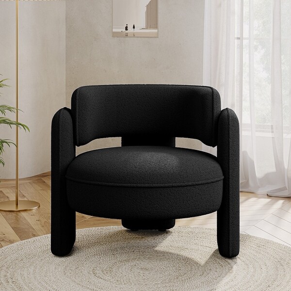 BELLEZE Quinton Modern Accent Chair, Upholstered Single Sofa - Bed