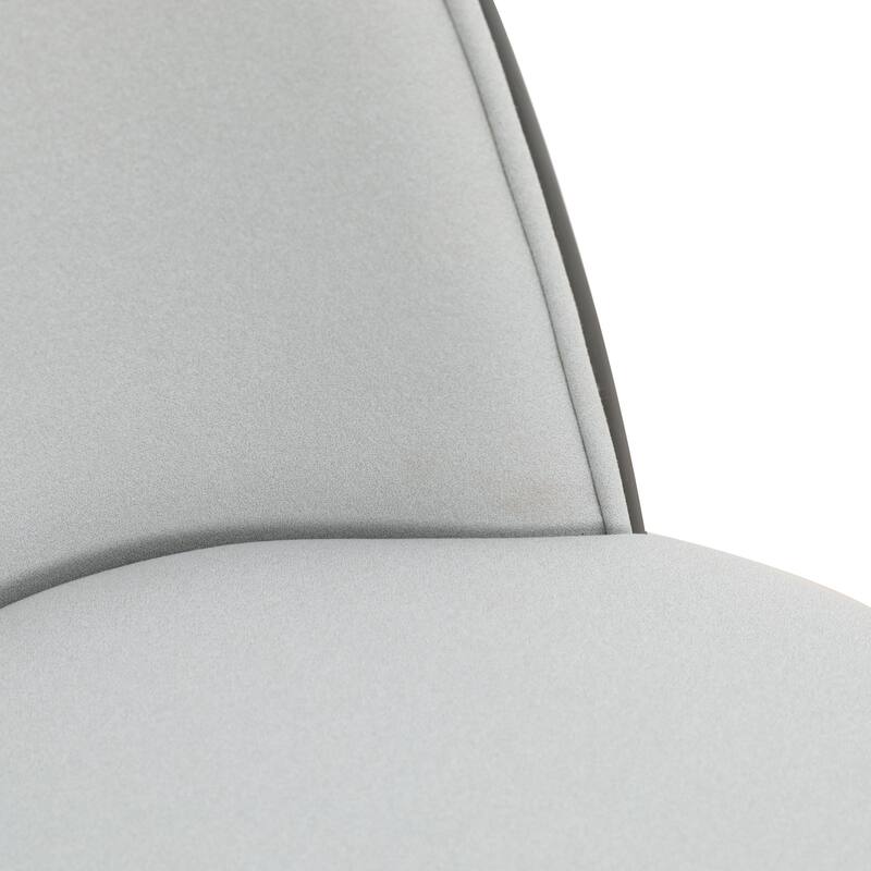 Zayle 7-Piece Dining Set 55-Inch Rectangular White Sintered Stone Dining Table and 6 Dining Side Chairs