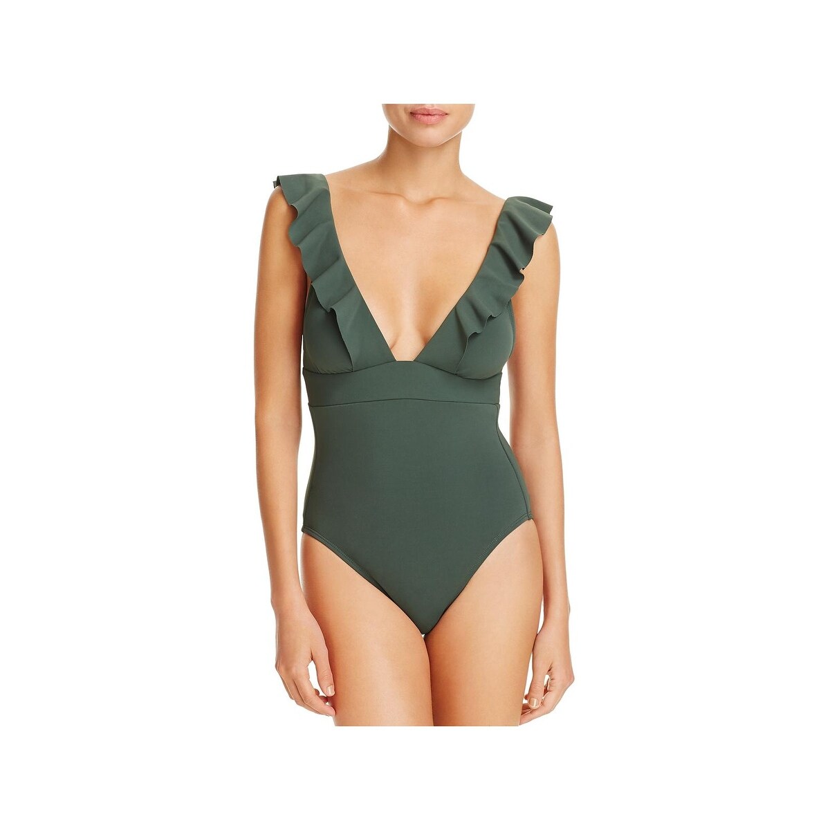 robin piccone lina ruffle one piece