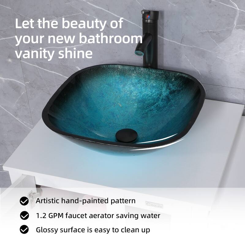72" Bathroom Vanity Set Vessel Sink Cabinet Mirror Combo