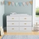 preview thumbnail 11 of 17, 45.1"W x 32.9"H Timechee Changing Table Dresser White