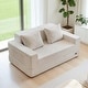 preview thumbnail 39 of 86, Corduroy Loveseat Sofa Bed 4 in 1 Foldable Floor Sofa Couch Convertible Boneless Couch