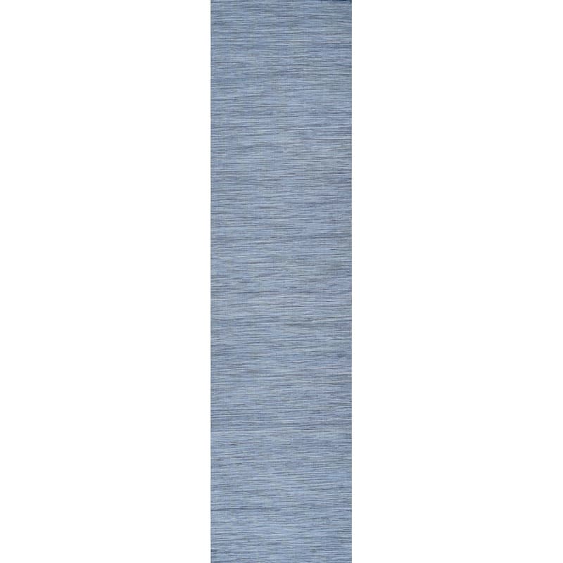JONATHAN Y Bo Modern Flatweave Solid Area Rug - 2 X 8 - Blue