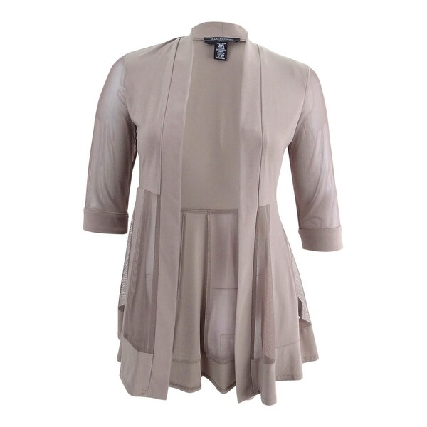 r & m richards sequin embroidered dress & duster jacket