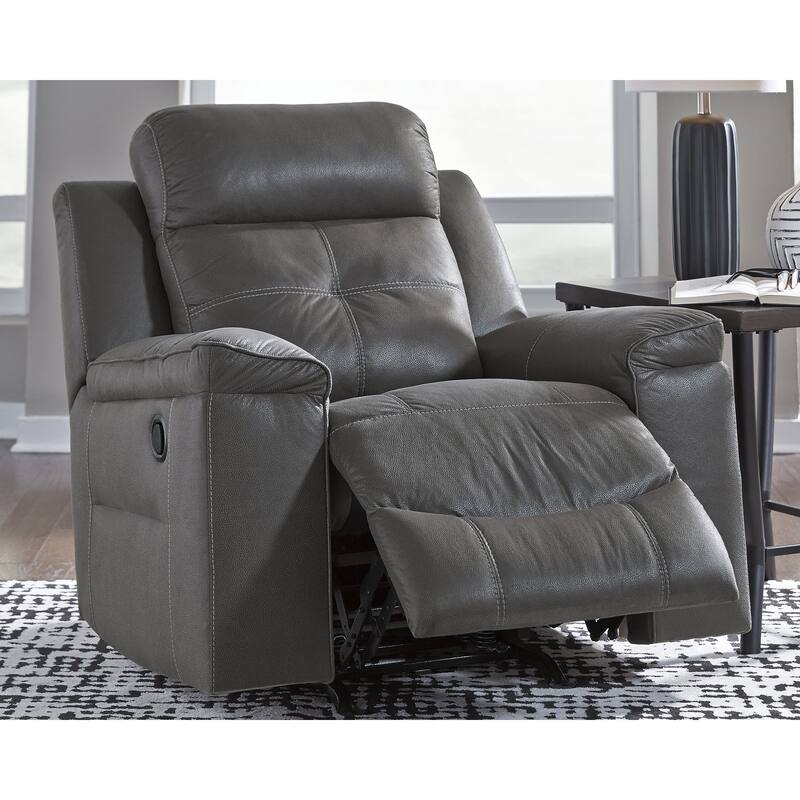 Jesolo Contemporary Rocker Recliner Dark Gray