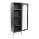 preview thumbnail 24 of 51, Solstice Metal Cabinet with 3 Adjustable Storage Shelves and Arched Glass Door